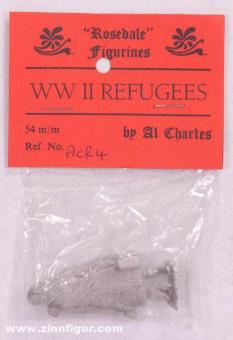 WWII Refugees - Woman with suitcase 