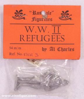 WWII Refugees - German soldier standing 